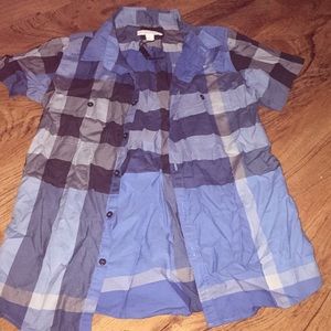 Boys Burberry button up shirt!
